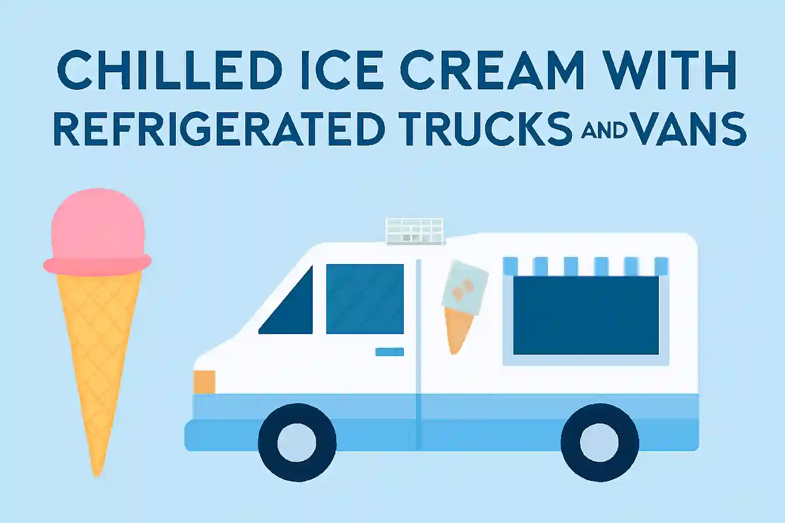 Ice cream cold storage during delivery